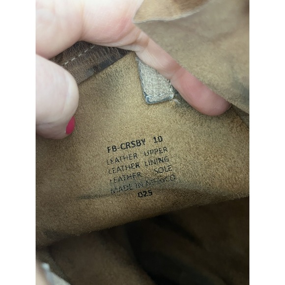 FREEBIRD Steven Crosby CRSBY Distressed Brown MOTO Engineer Western BOOTS Wmn 10 - Picture 11 of 12